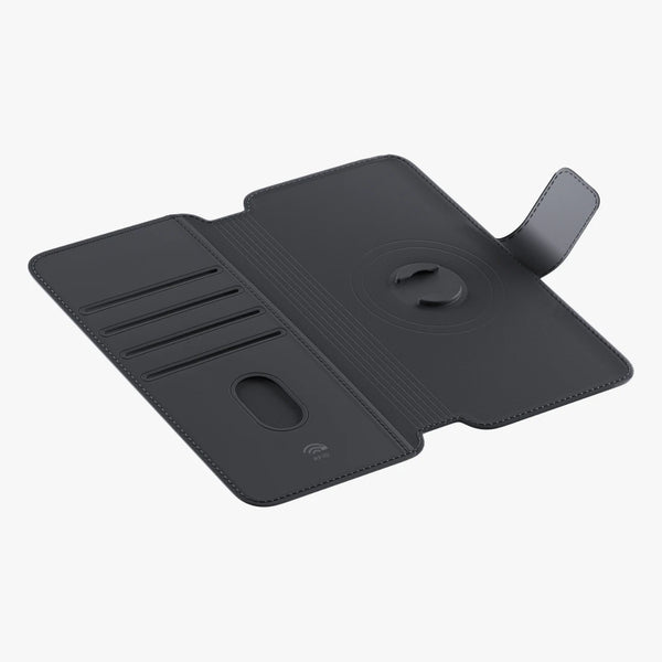 Rabatt magnétique avec rangement pour cartes